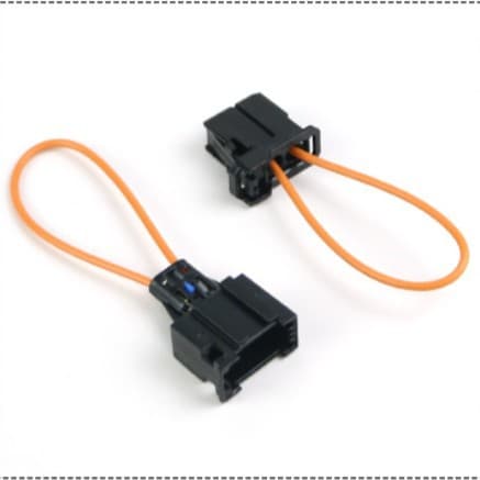 New MOST Fiber Optic Loopback Plastic Fiber Short Connector Test Loop Repair Circuit Male Female Pair