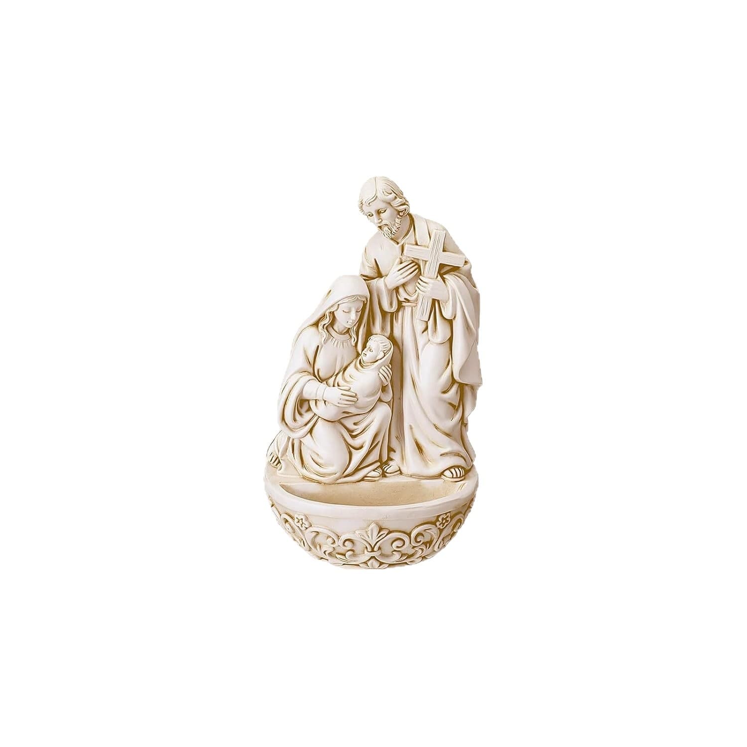 Cross-border Holy Water Font Resin Family Resin Statue Desktop Ornament