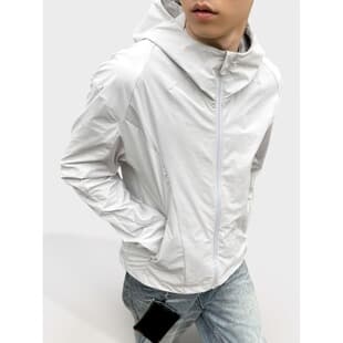 American Ice Silk Quick-Dry Hooded Sun Protection Shirt Men's Summer Mesh Breathable Original Yarn Sunscreen Outdoor Soft Shell Jacket