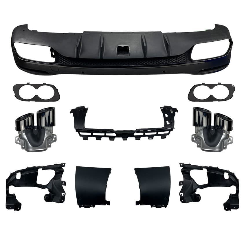 Mercedes-Benz GLE GLE350 GLE450 Upgrade GLE53 V167 AMG Rear Diffuser Tailpipe Trim
