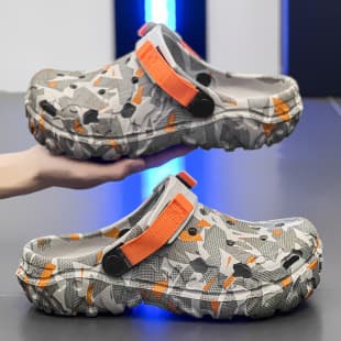 Men's Hole Shoes, Trendy Street Art Style, New Summer Outdoor Wear, Large Size, Cool and Trendy Outdoor Sandals, Sizes 40-49