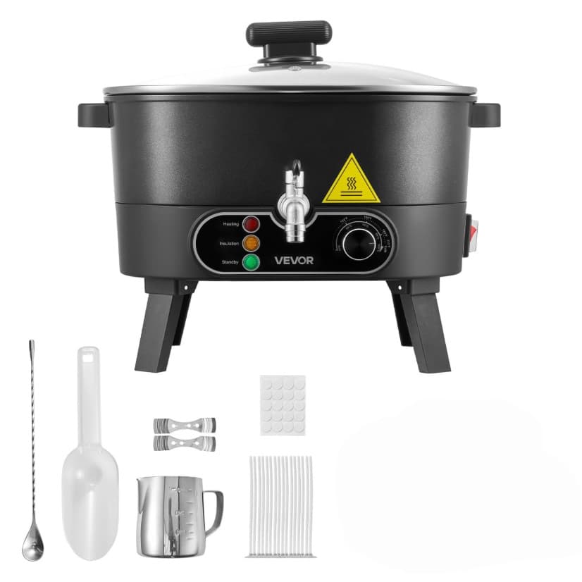 DIY Candle Making Kit Tool Set Candle Heating Plate Wax Melter Electric Melting Pot Wax Boiling Bucket