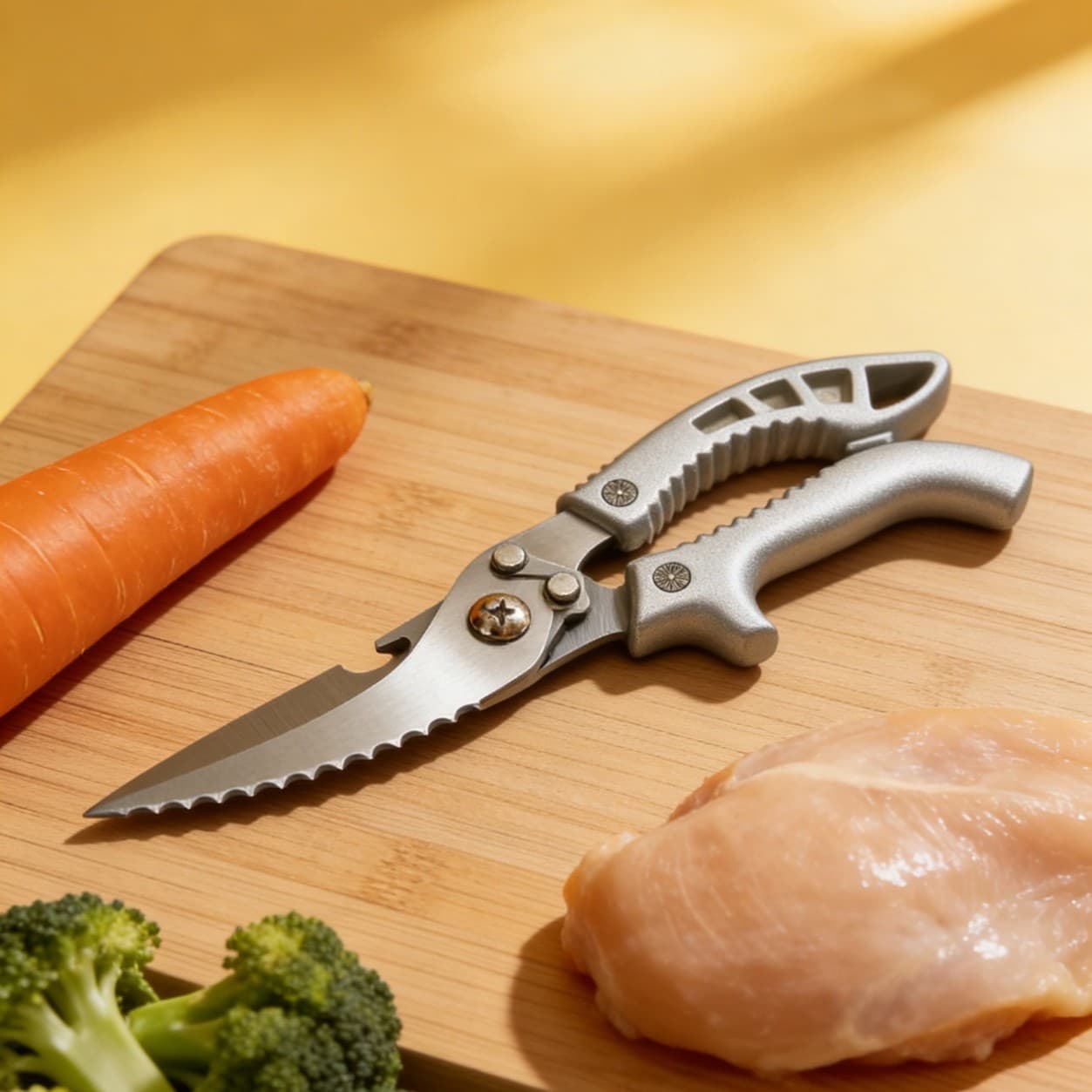 New Yangjiang Multi-Function Heavy-Duty Poultry Shears, Sharp and Durable Stainless Steel Kitchen Scissors for Cutting Meat and Bones