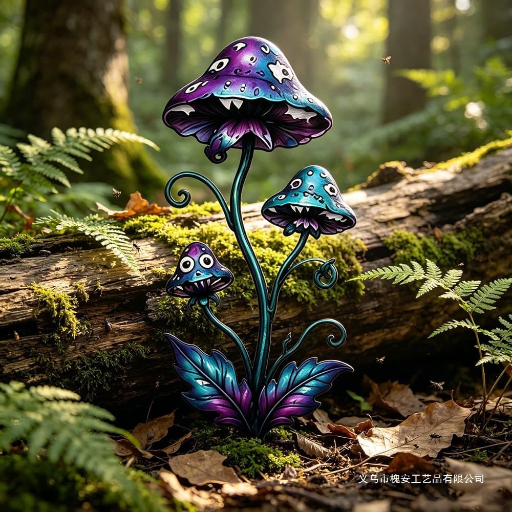 Whimsical Carnivorous Plant Garden Stake