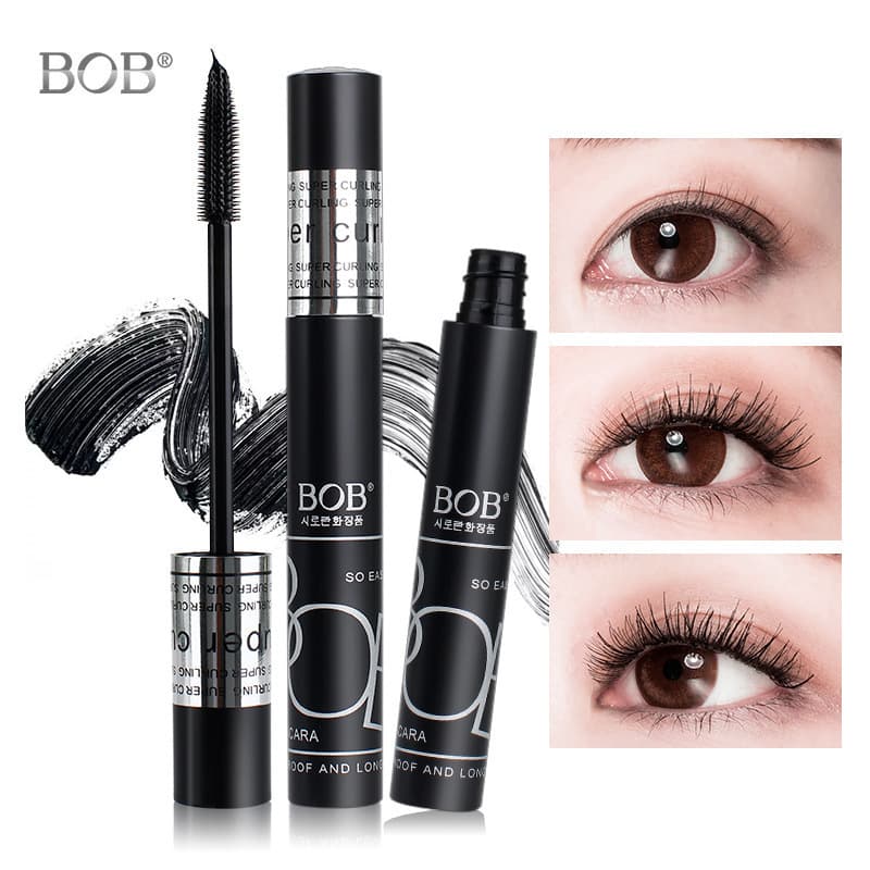 BOB's stunning long and thick mascara is not easy to smudge and is a silicone brush head. Internet celebrity's popular eyelash primer