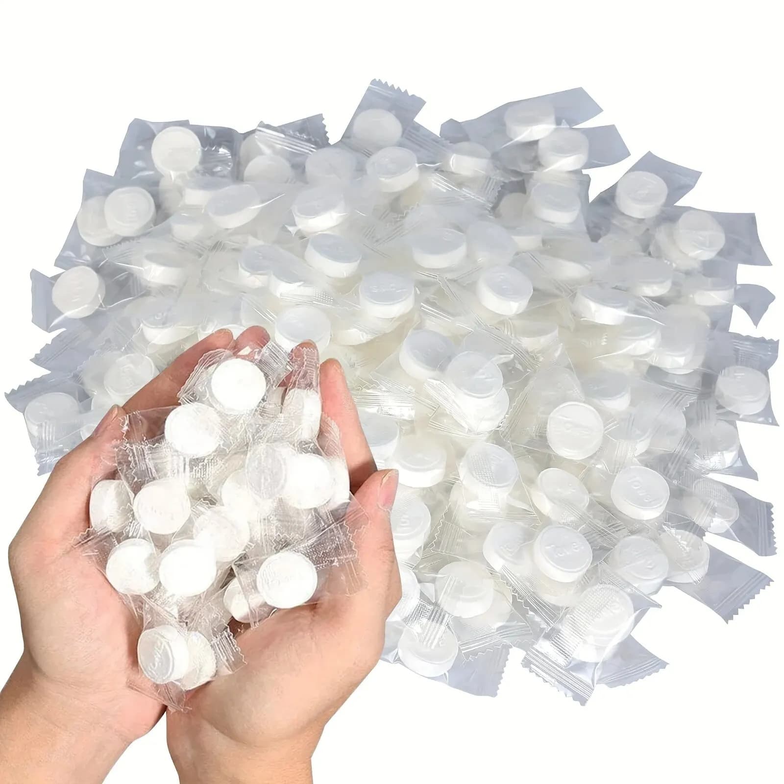 Disposable Compressed Towel Independent Packaging Transparent Packaging Pure Cotton Cleansing Cloth Portable Travel Compressed Facial