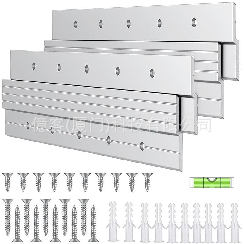 Aluminum photo frame hanging piece buckle with holes Aluminum hanging picture display board wall panel billboard buckle 12 inches