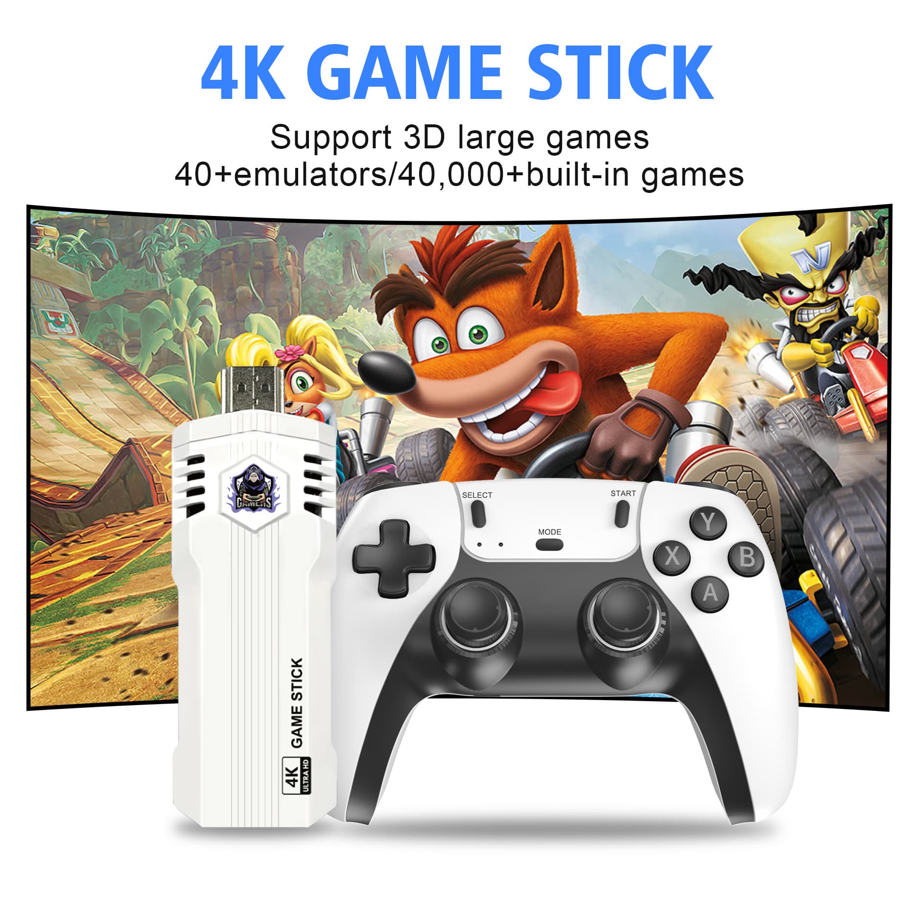 2025 Cross-Border X2L Mini Home Tv Game Console Ubao Wireless HDMI Hd 4K Arcade Game Console Controller