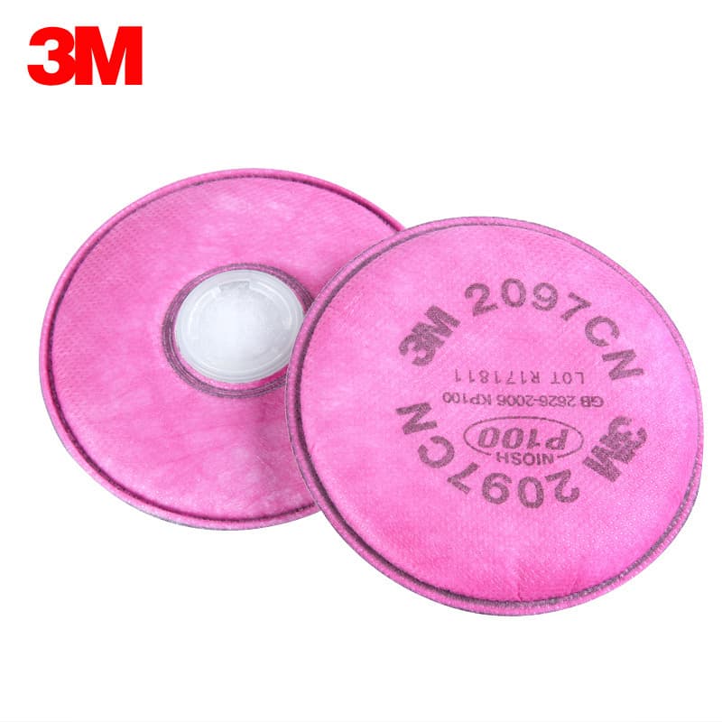 3M 2097 P100 Organic Vapor Odor Particulate Filter Cotton for Welding Fume, Oil Fume, and Exhaust Gas (2 sheets/pack)