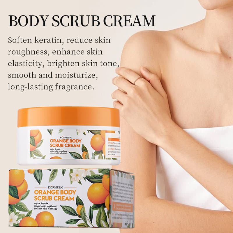 KORMESIC Sweet Orange Body Scrub facial scrub softens dead skin cells cross-border wholesale factory supply