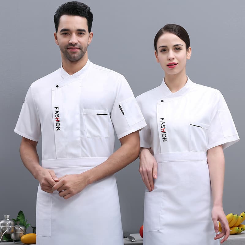 Chef Work Shirt Men Short Sleeve Thin Summer Back Kitchen Restaurant Hot Pot Long Sleeve Custom Hotel Chef Uniform