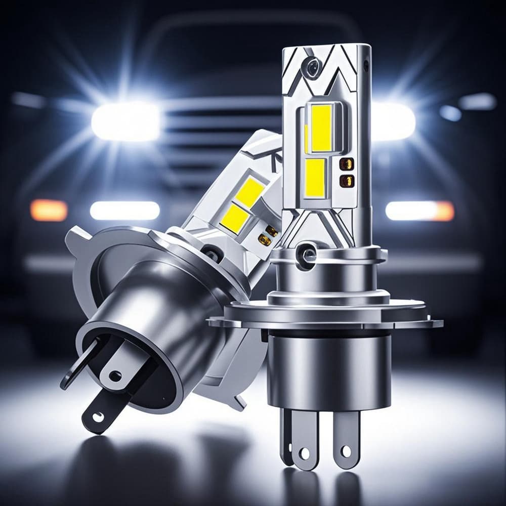H4 Direct Plug-In LED Headlight Without Fan High-Power Car Light LED Headlamp Without Fan H7