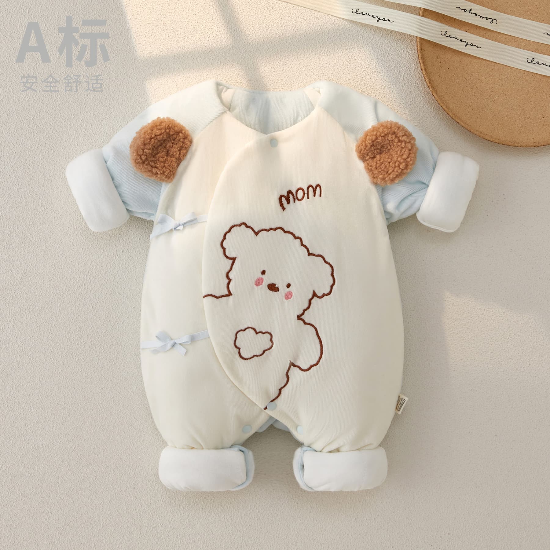 Newborn Baby Clothes Autumn Winter Cotton Padded Cute Romper Newborn Baby Bodysuit Newborn Pure Cotton Monk Suit