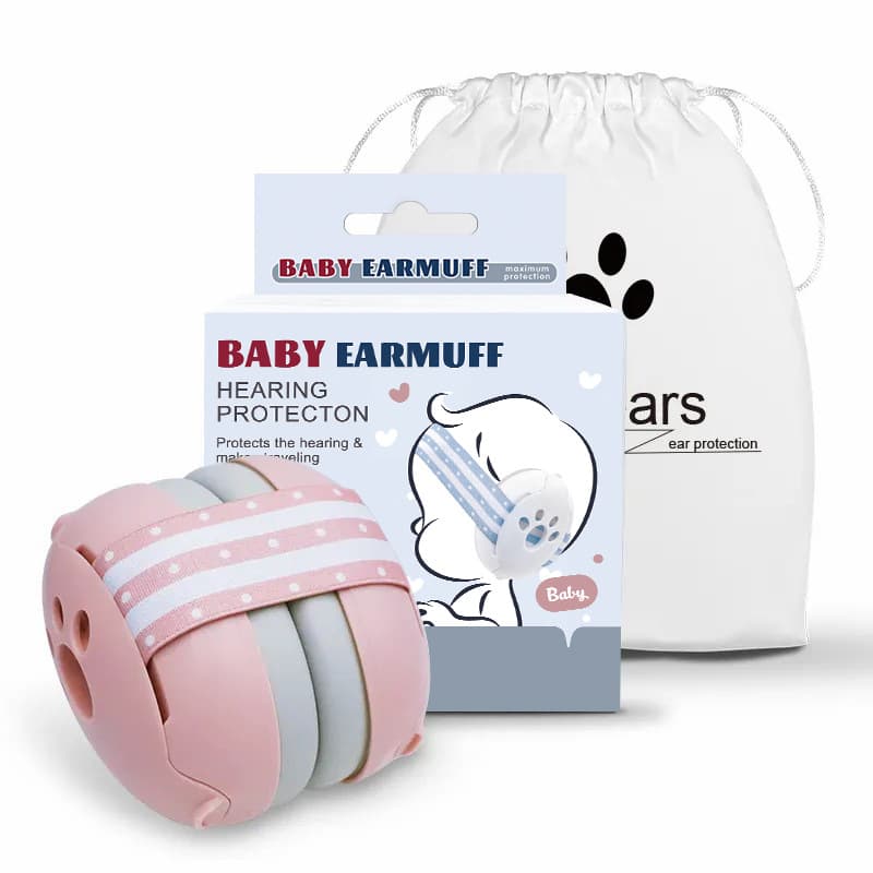 Baby Protection Noise-Reducing Ear Muffs for Kids Sleep Soundproof Headphones Children's Protective Ear Cover Headband Strap Style