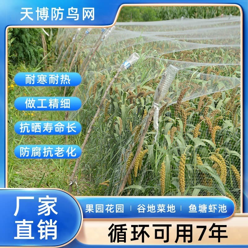 Huamao Nylon Eye Cherry Balcony Bird Protection Net Fishing Line Greenhouse Net Orchard Fruit Tree Palm Fiber Grape Protection