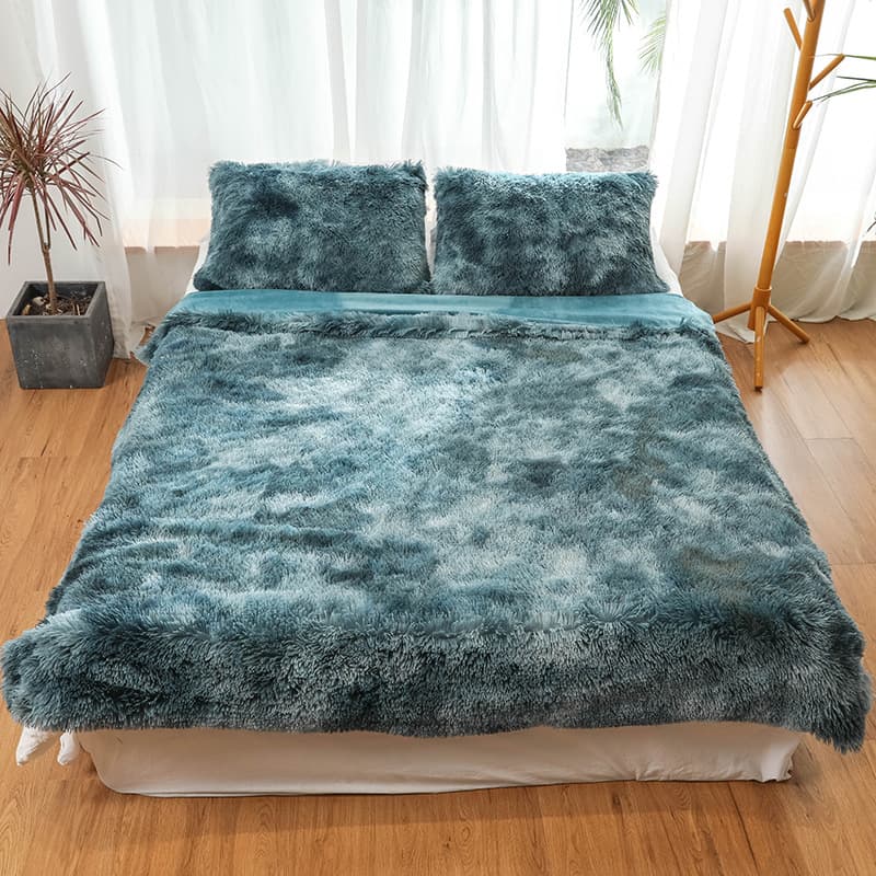 New Double Layer Rainbow Color Dyed Blanket Casual Sofa Blanket Nap Blanket American Style Home Goods from Mainland China