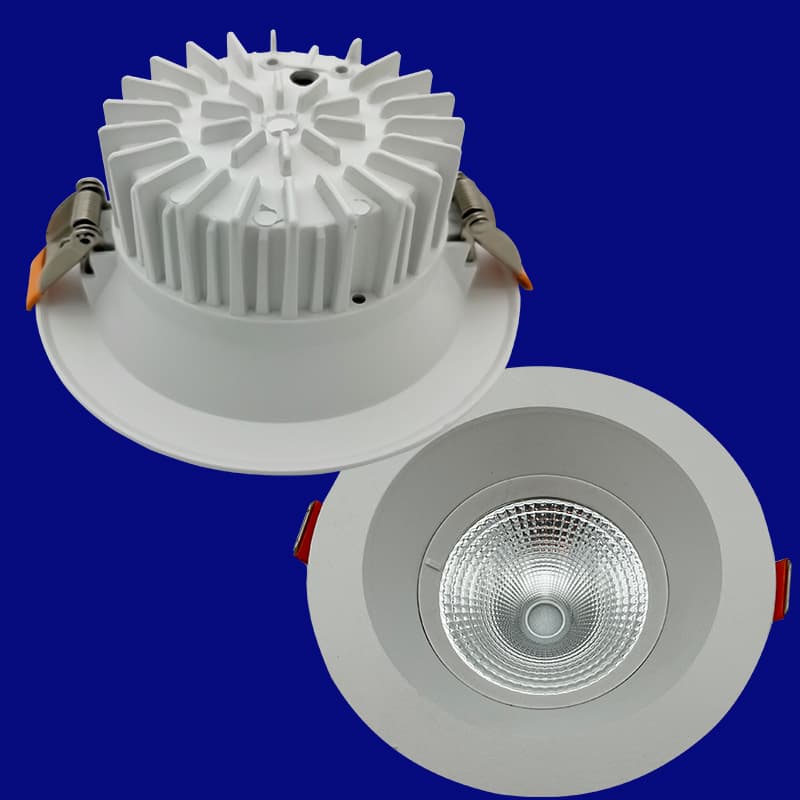 Zhongshan COB Housing Kit Aluminum Shell, 4-inch COB Recessed Downlight Housing Accessories for Indoor Engineering