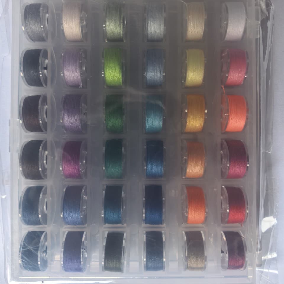 36-Color Sewing Machine Thread Set, Bobbin Thread, Hand Sewing, Multi-Color Small Spools
