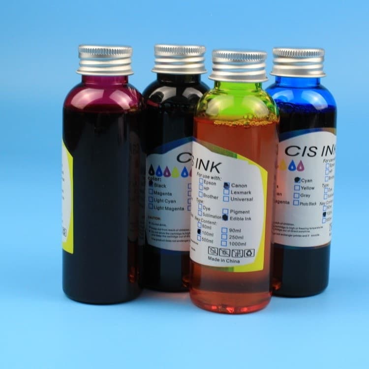 Suitable for Canon Edible Coloring Agents 100ml, Food Factory, Cake Shop, DIY Cake, Printer Ink, and Others