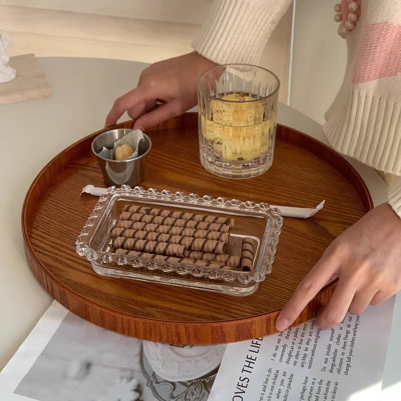 Acacia Wood Steak Tray Restaurant Wooden Beef Board Pizza Plate Home Solid Wood Steak Plate Western Food Plate