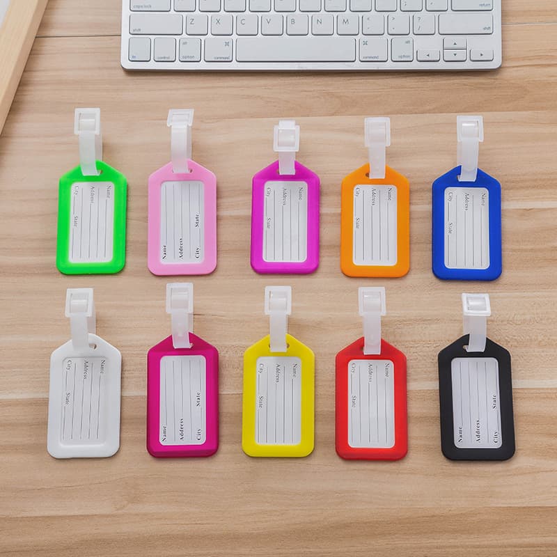 Plastic PP Airplane Luggage Tag Suitcase Hanging Nameplate Travel Bag Accessories Boarding Pass Fashionable Durable Waterproof