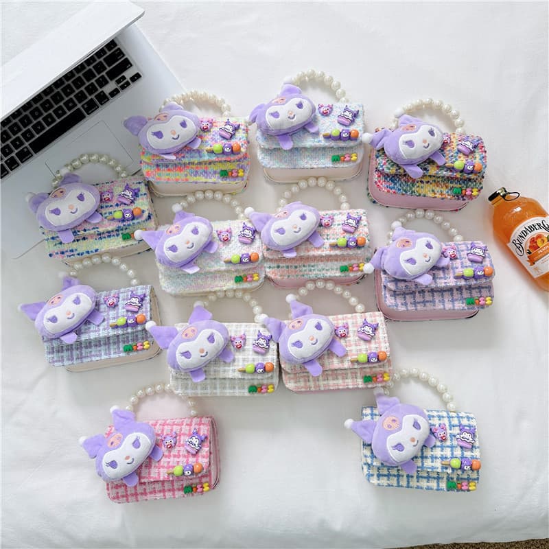 New Exquisite Children's Bag Stylish Chain Shoulder Crossbody Bag Women's Trendy Princess Style Handheld Small Square Bag Wholesale