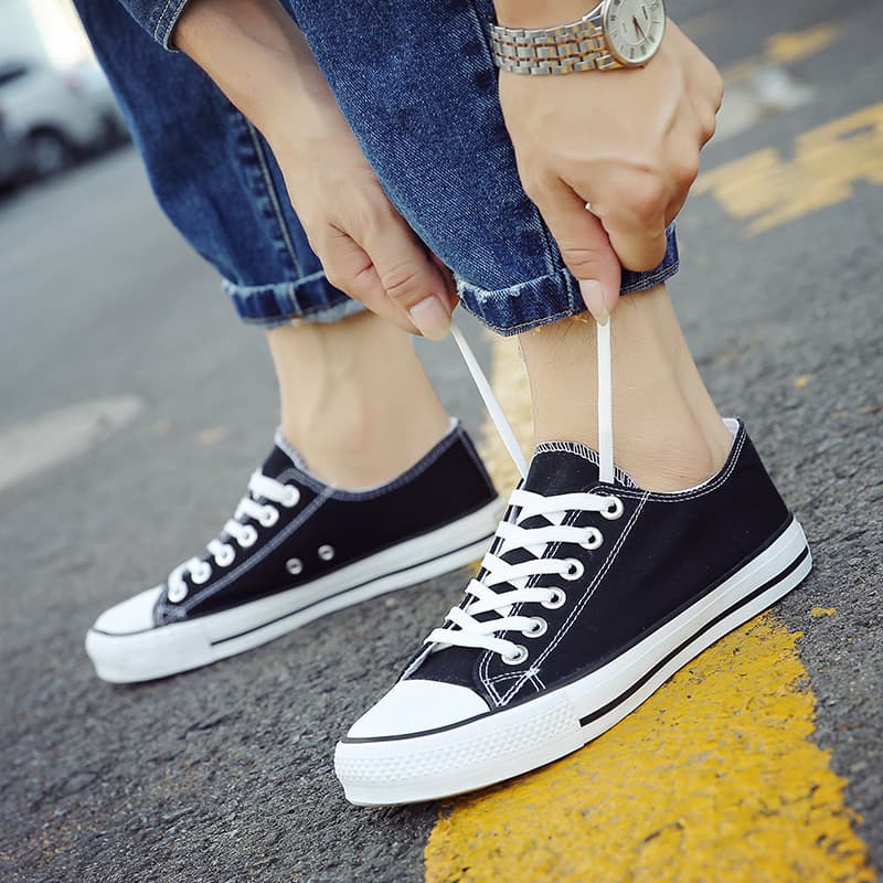 2024 Summer New Classic Low-Top Men's Shoes Board Shoes Men Korean Style Trendy Canvas Shoes Men's Trendy Shoes