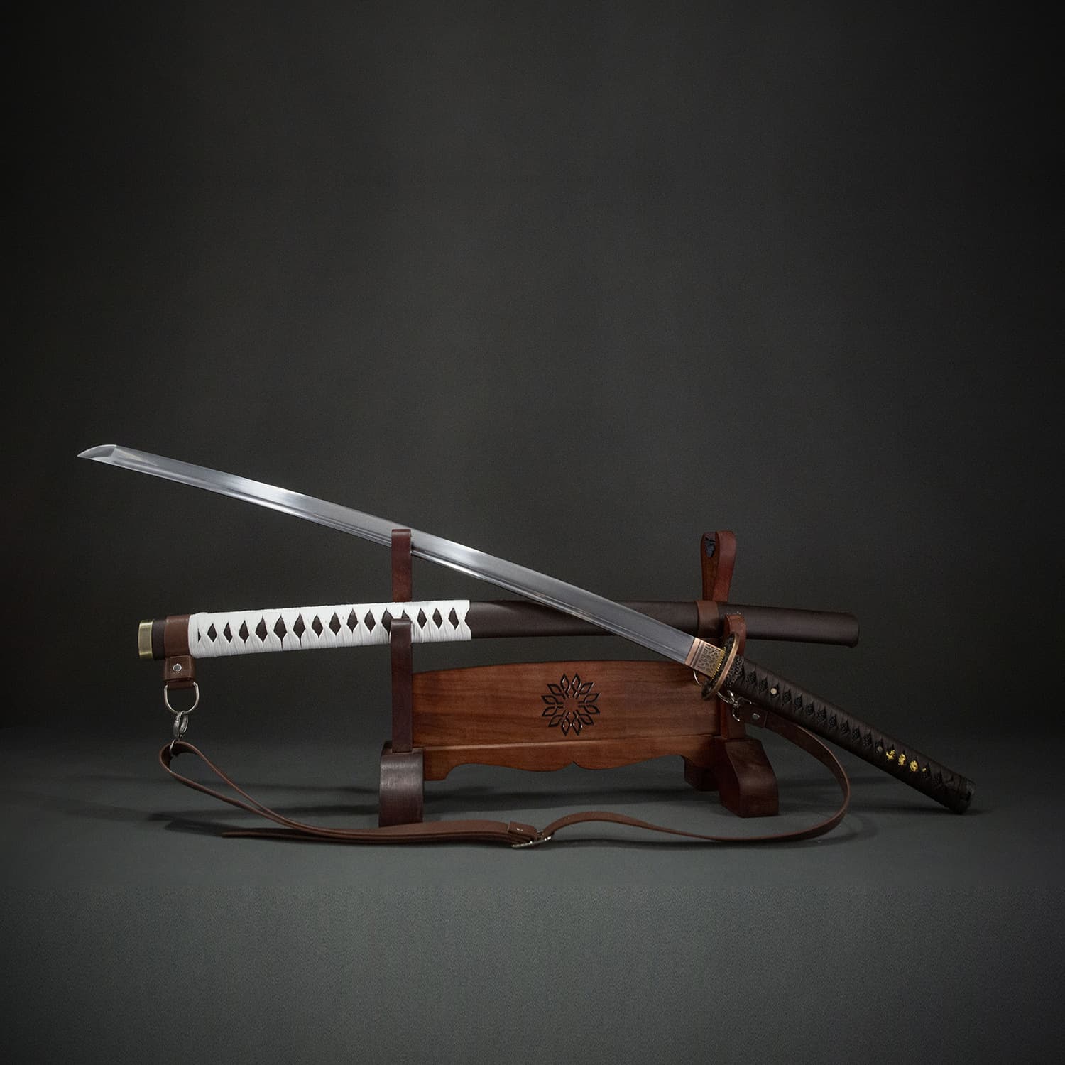 Longquan Zhoujiang Handmade Japanese Samurai Iaido Sword, The Walking Dead Anime Long Sword Katana, Unsharpened