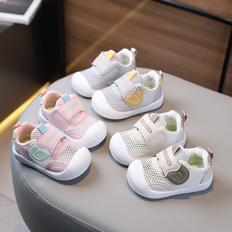 Summer Hollow-Out Baby Boy Shoes, Soft-Soled Toddler Shoes, Functional Shoes for Boys and Girls, Breathable Sports Mesh Shoes