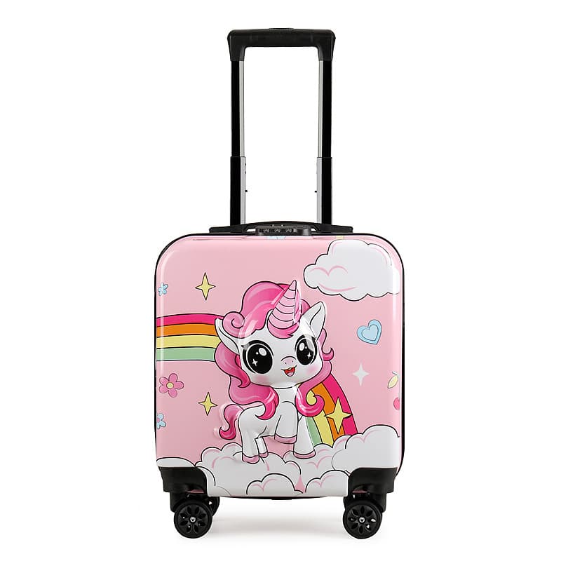 Children's Trolley Luggage Suitcase for Boys and Girls 18/20 Inch Gift Box Cartoon Travel Suitcase Carry-on Luggage with Password Lock