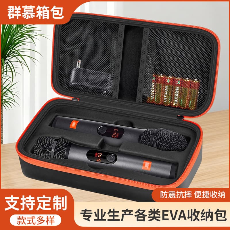 New eva storage bag camera storage box portable microphone storage bag audio microphone storage bag