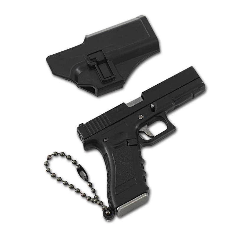 Small Glock G17 Pistol Model Quick-Draw Holster P18C Plastic Accessory Keychain Protective Case
