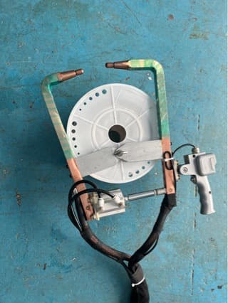 Split pneumatic suspension spot welding machine lightweight live butt welding machine