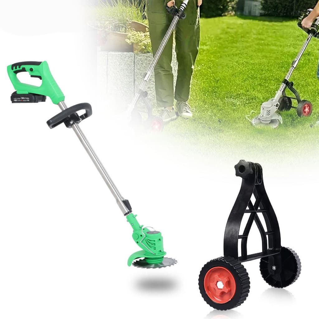 Cross-border grass trimmer auxiliary wheel, detachable wheel for electric lawn mower, lithium battery weed trimmer wheel wholesale