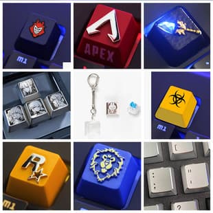 Custom Keycaps Mechanical Keyboard Custom Single Blank Metal Keycap PBT Custom DIY