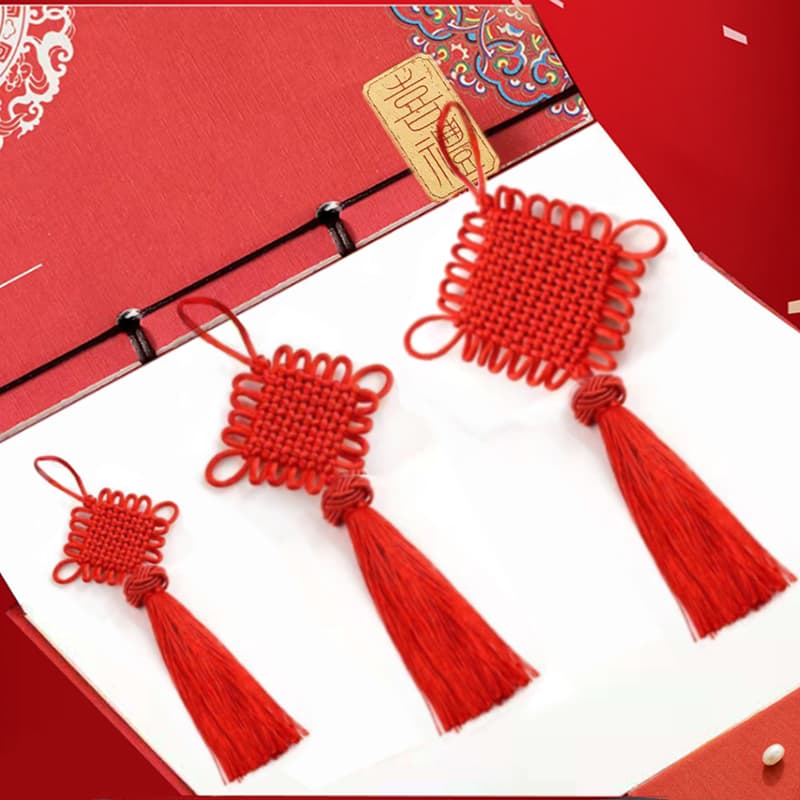 Chinese knot door hanging small living room red concentric knot hanging peace knot auspicious housewarming decoration festival large