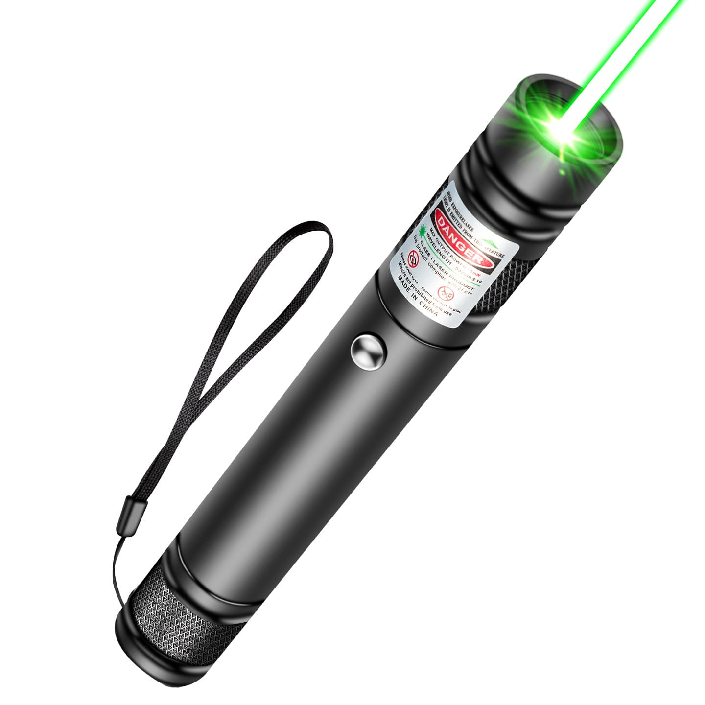 High-Power Green Laser Pointer USB Rechargeable Presentation Clicker, Bright Long-Range Red/Green Light, Galaxy Star Laser Pointer