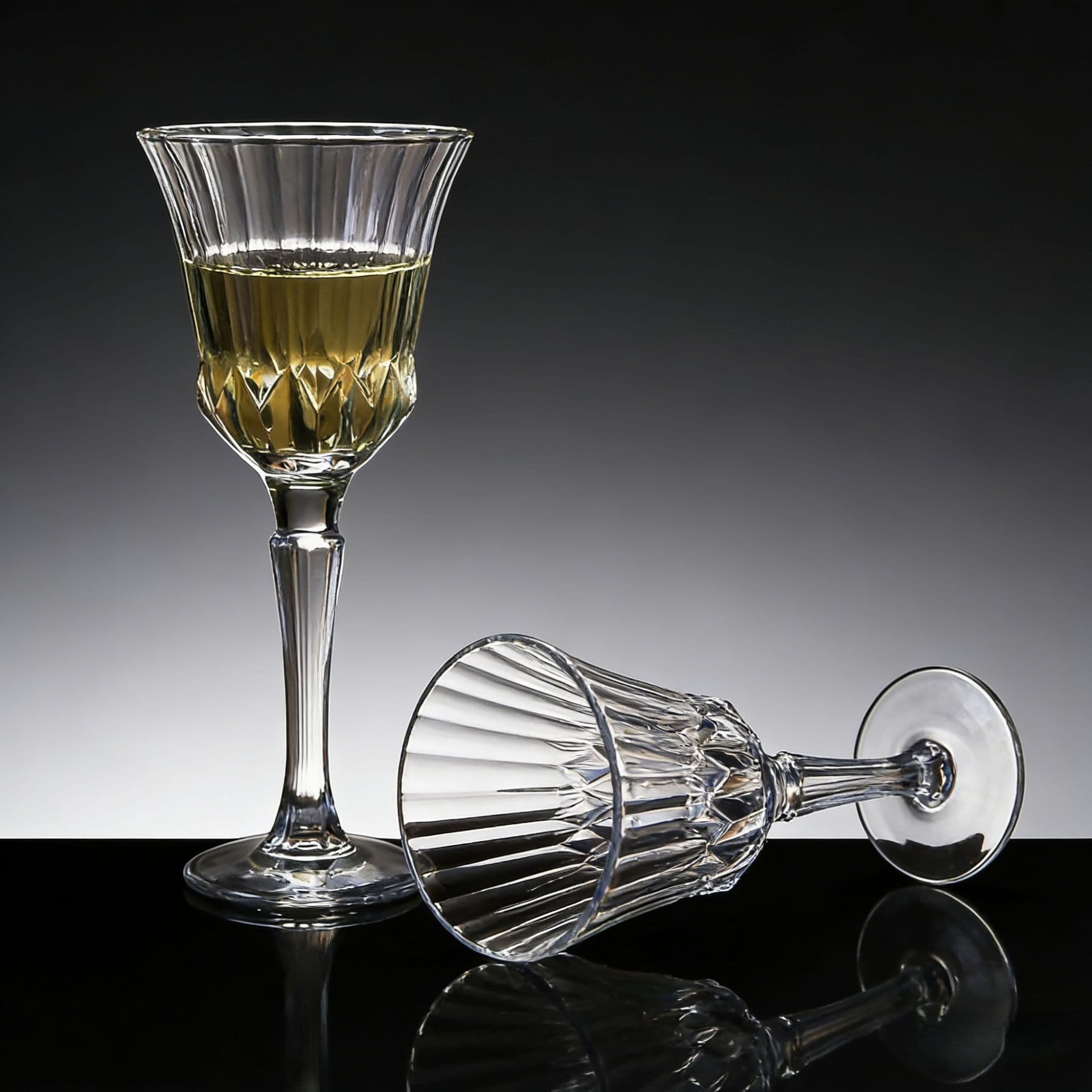 Retro engraved crystal champagne glass white wine glass cocktail glass European light luxury sparkling wine glass high-end