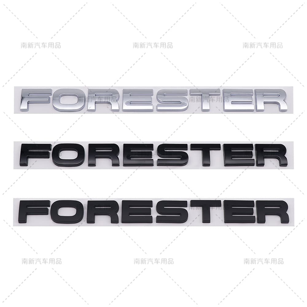 For Subaru Forester Modified Emblem FORESTER English Badge ABS Tail Badge
