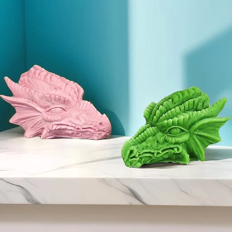 Western Dragon Head Silicone Mold 3D Dragon Head Mold Cake Decoration Baking Dragon Head Resin Mold