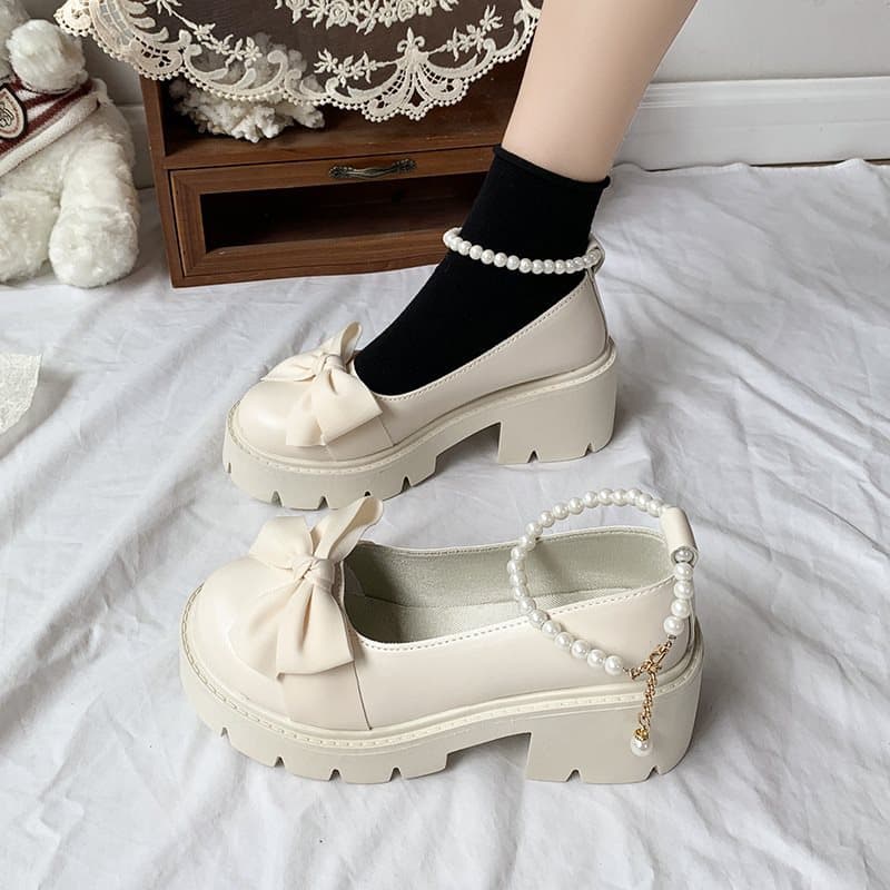 Mary Jane Shoes Women 2025 Spring Autumn New Flat Shoes Women Summer Style Soft Sole Comfort Shoes Bow Leather Shoes