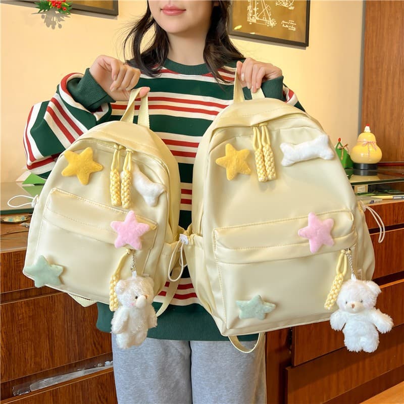 Schoolbags for girls, middle school students, high school students, simple college students, versatile girl backpacks, teenager treasure backpacks
