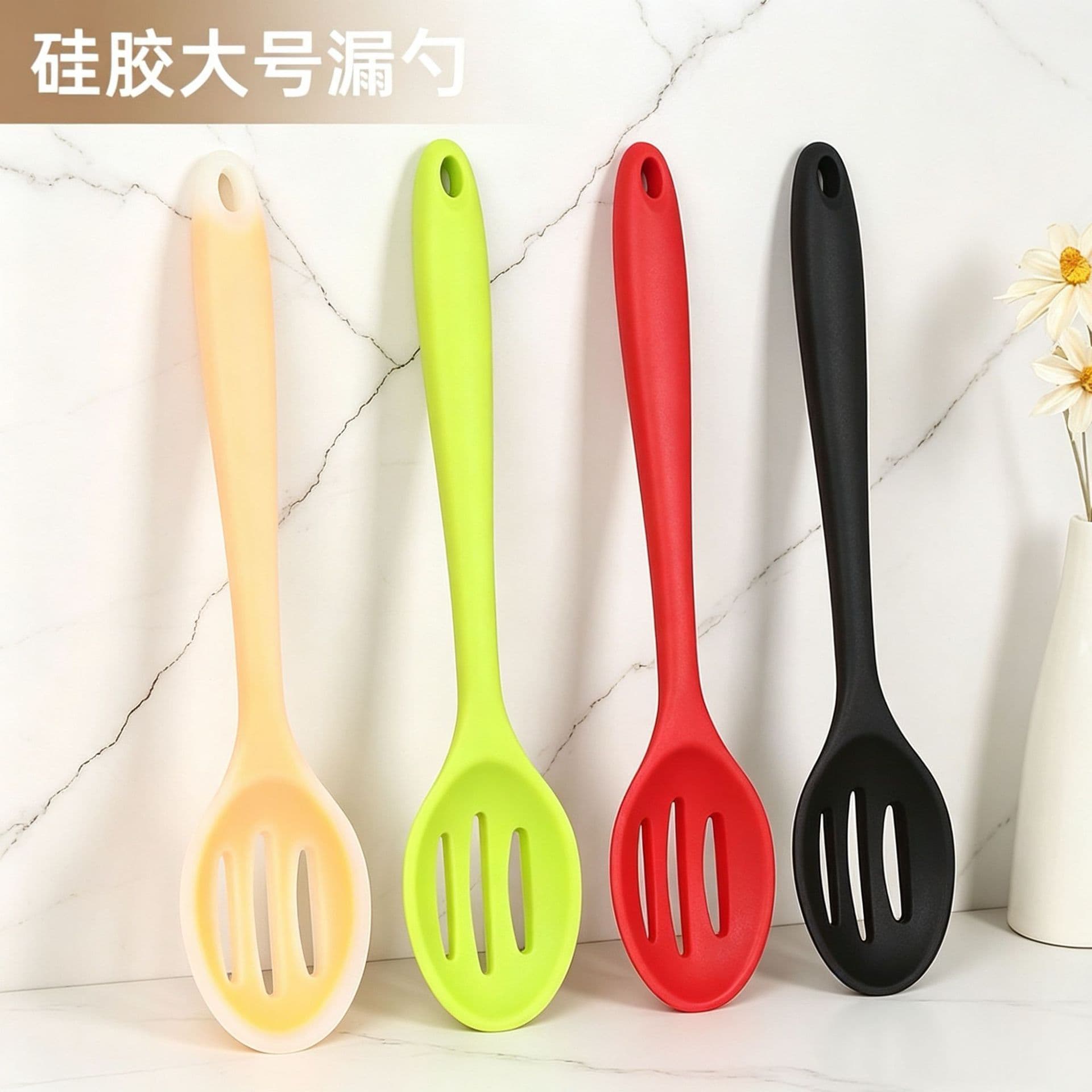 Silicone Kitchenware Silicone One-piece Silicone Colander High Temperature Resistance Anti-fall Large Colander Hollow Design Manufacturer Ready Stock