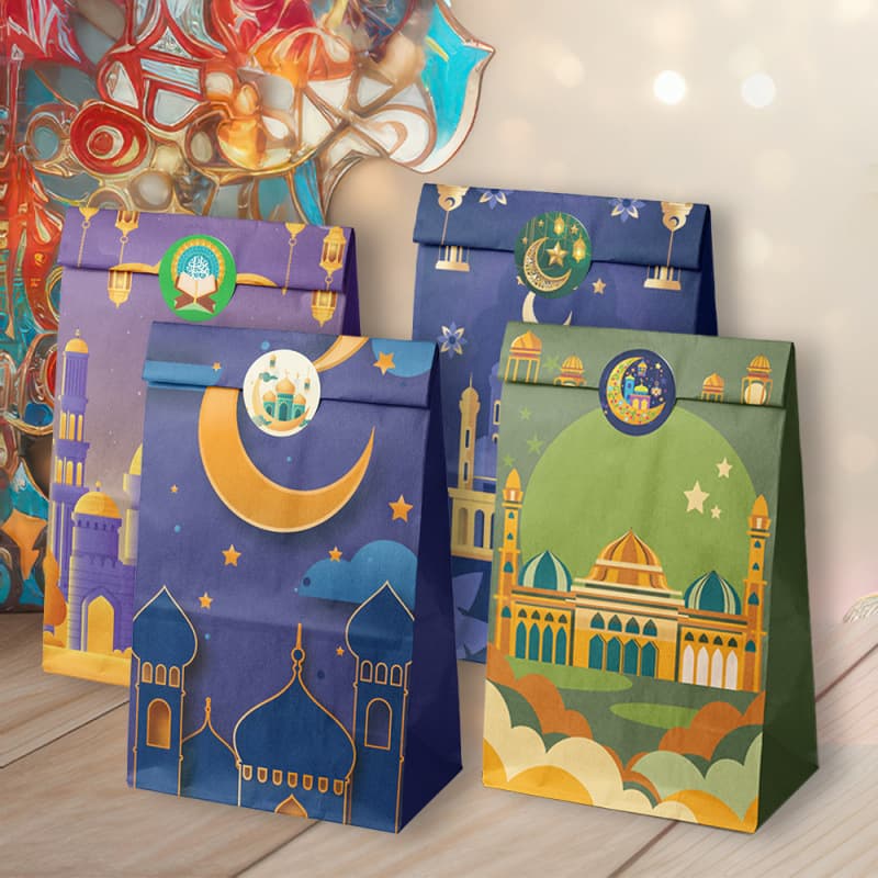 New cross-border moon packaging candy paper bag party gift packaging bag castle gift bag wholesale food bag