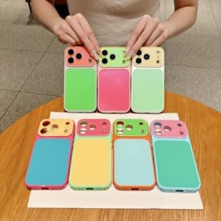 Ins Contrast Dopamine Instant Compatible Apple 17 Pro Max Phone Case, iPhone 16 Pro Full Coverage 14/15
