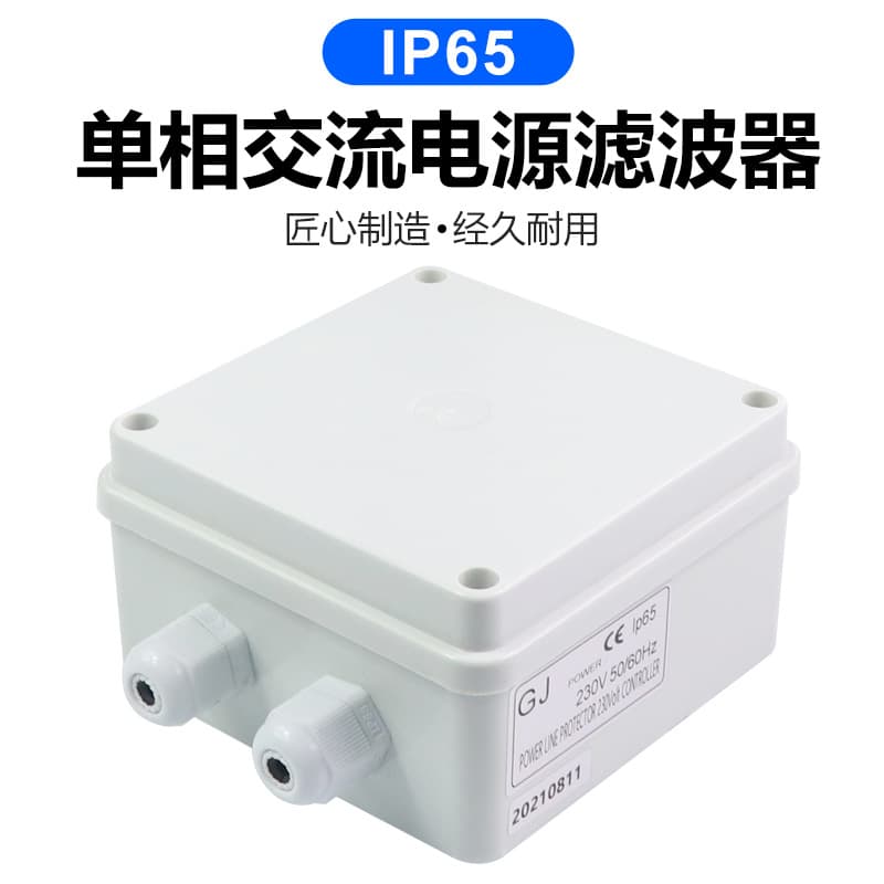 Single-Phase 220V AC Filter 10A Power Purifier AC EMI Anti-Interference for Aquaculture Environmental Control Waterproof Type