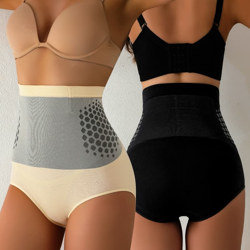 Cross-Border Seamless High-Waist Tummy-Control Pants, Postpartum Body Shaper, Plus-Size Anti-Roll Waist-Slimming & Hip-Lifting Underwear for Women