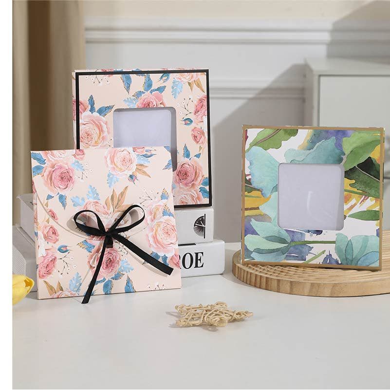 Windowed Scarf Box Factory Direct Stockings Underwear Box Handkerchief Packaging Box Orange High-end Envelope Box Empty Box