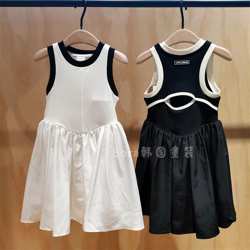 Girls Summer Dress 2026 New Style, Big Kids Sporty Chic Vest Dress, Premium Princess Dress for Girls
