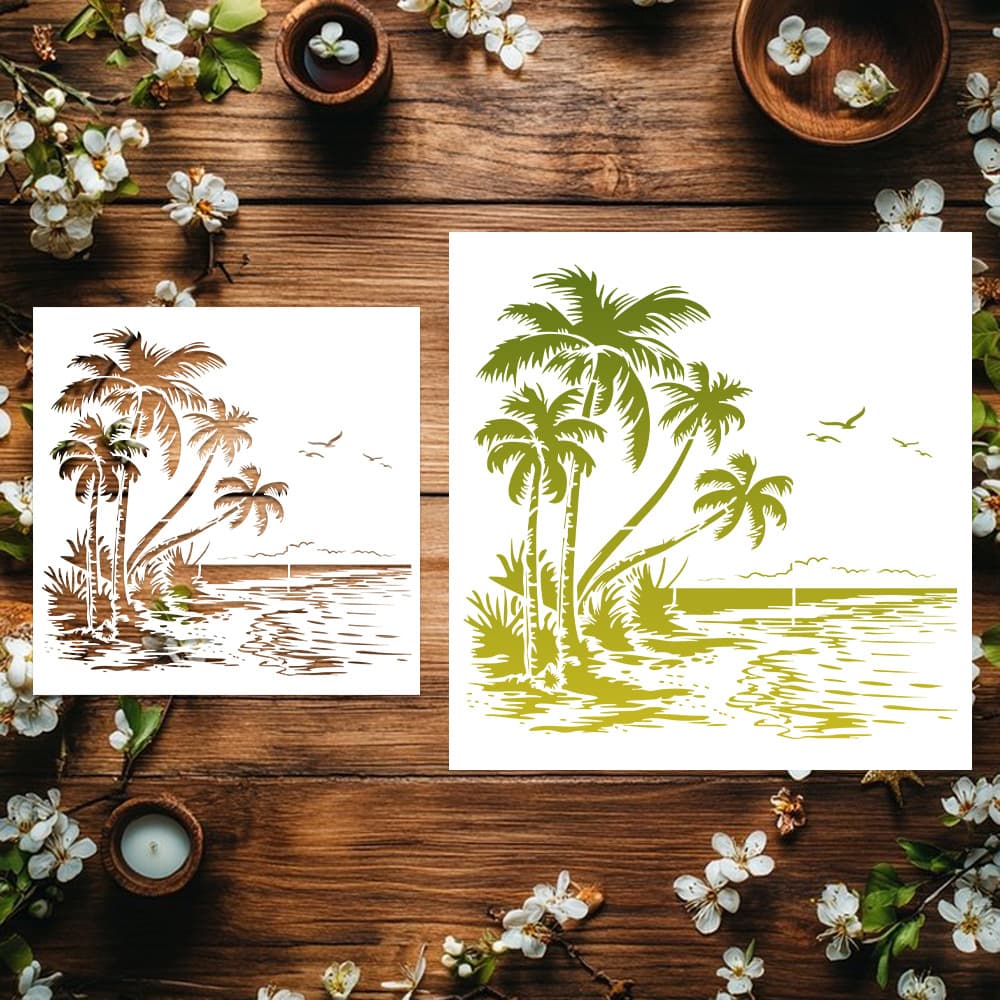 Hollow PET Stencil 20251030-69 Pattern for Journal Decoration, Spray Painting, Paper Craft, DIY Drawing, and Tracing Board